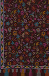 Coffee Brown Kani Weave Handcrafted Jamawar Pure Pashmina Shawl