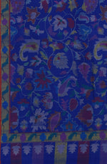 Royal Blue Kani Weave Handcrafted Jamawar Pure Pashmina Shawl