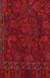 Red Kani Weave Handcrafted Jamawar Pure Pashmina Shawl