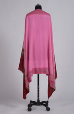 Pink Sozni Hand Embroidered Pure Pashmina Shawl