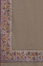 Toosh Colour Pure Pashmina With Jamawar Border Shawl