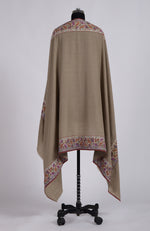 Toosh Colour Pure Pashmina With Jamawar Border Shawl