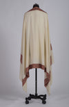 Off-White Sozni Hand Embroidered Pure Pashmina Shawl