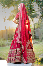 Unending Love Red Lehenga Set