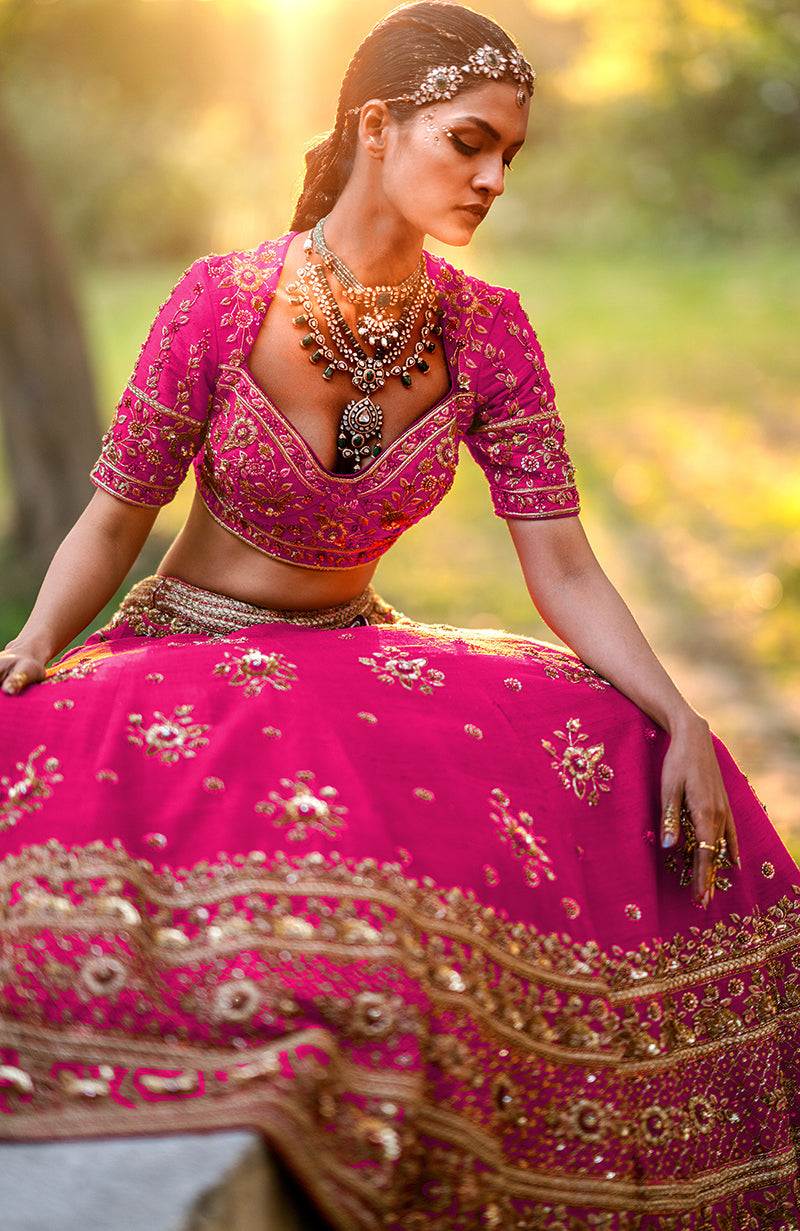 Unending Love Purple Wine Lehenga Set