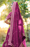 Unending Love Purple Wine Lehenga Set