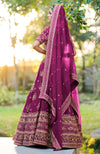 Unending Love Purple Wine Lehenga Set