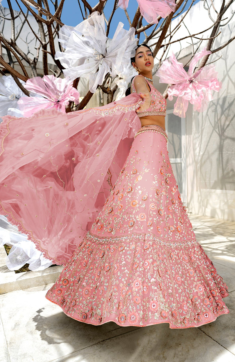 Yours Pink Lehenga Set