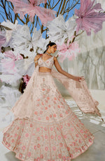 Yours Shell Beige Lehenga Set