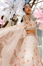 Yours Shell Beige Lehenga Set