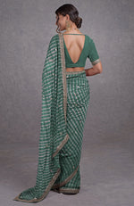 Jade Leheriya Rosegold Marori-Gota Patti Hand Embroidered Saree
