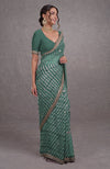 Jade Leheriya Rosegold Marori-Gota Patti Hand Embroidered Saree