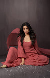 Desert Rose - Gold Embellished Sharara Set