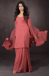 Desert Rose - Gold Embellished Sharara Set