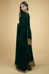 Emerald Green - Gold Tilla Aari Embroidered Sharara Set