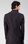 Black Embroidered Bandhgala Jacket