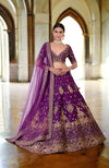 This Much & More Plum Lehenga Set