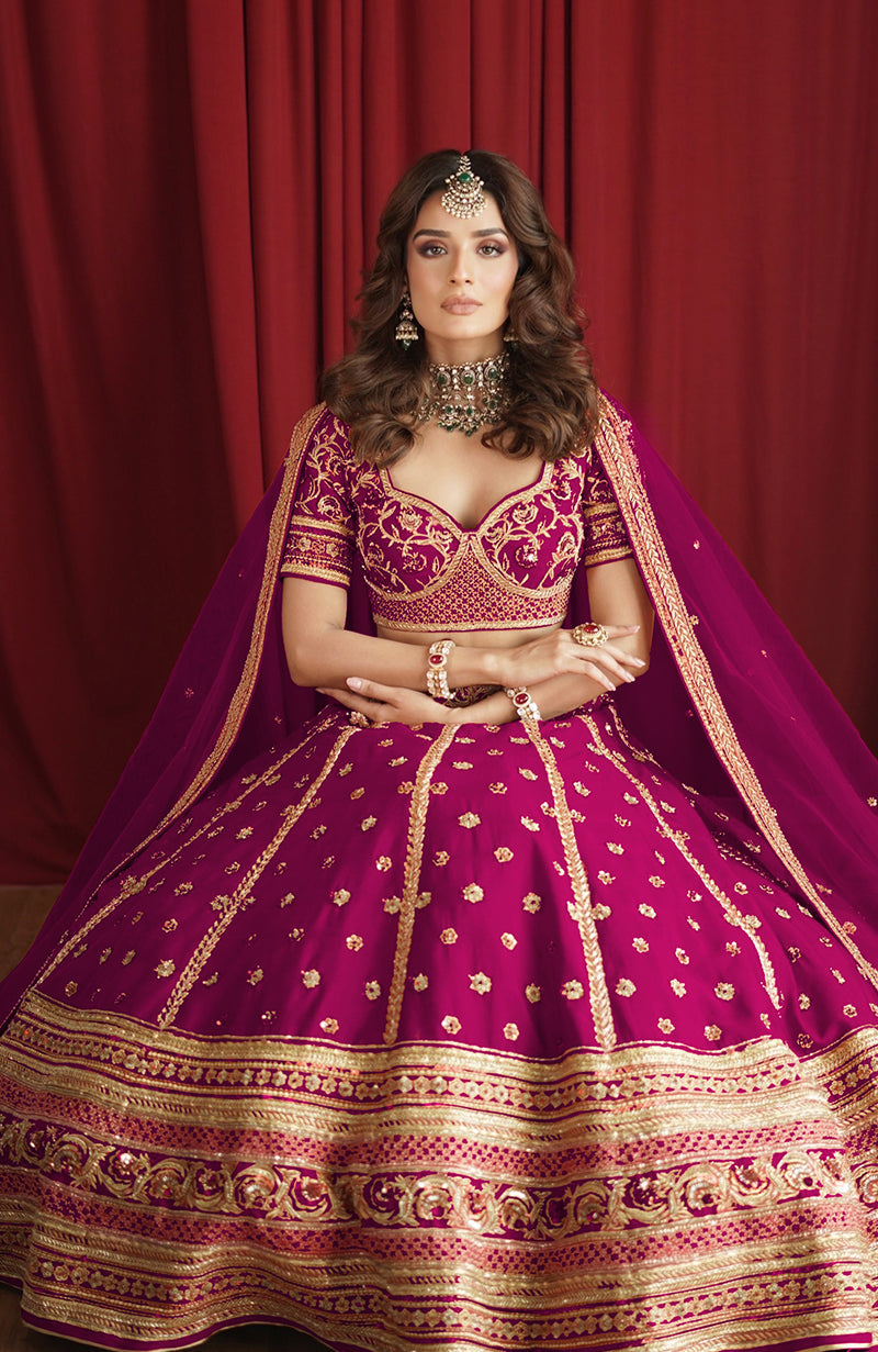 Why I Love Thee Boysenberry Lehenga Set