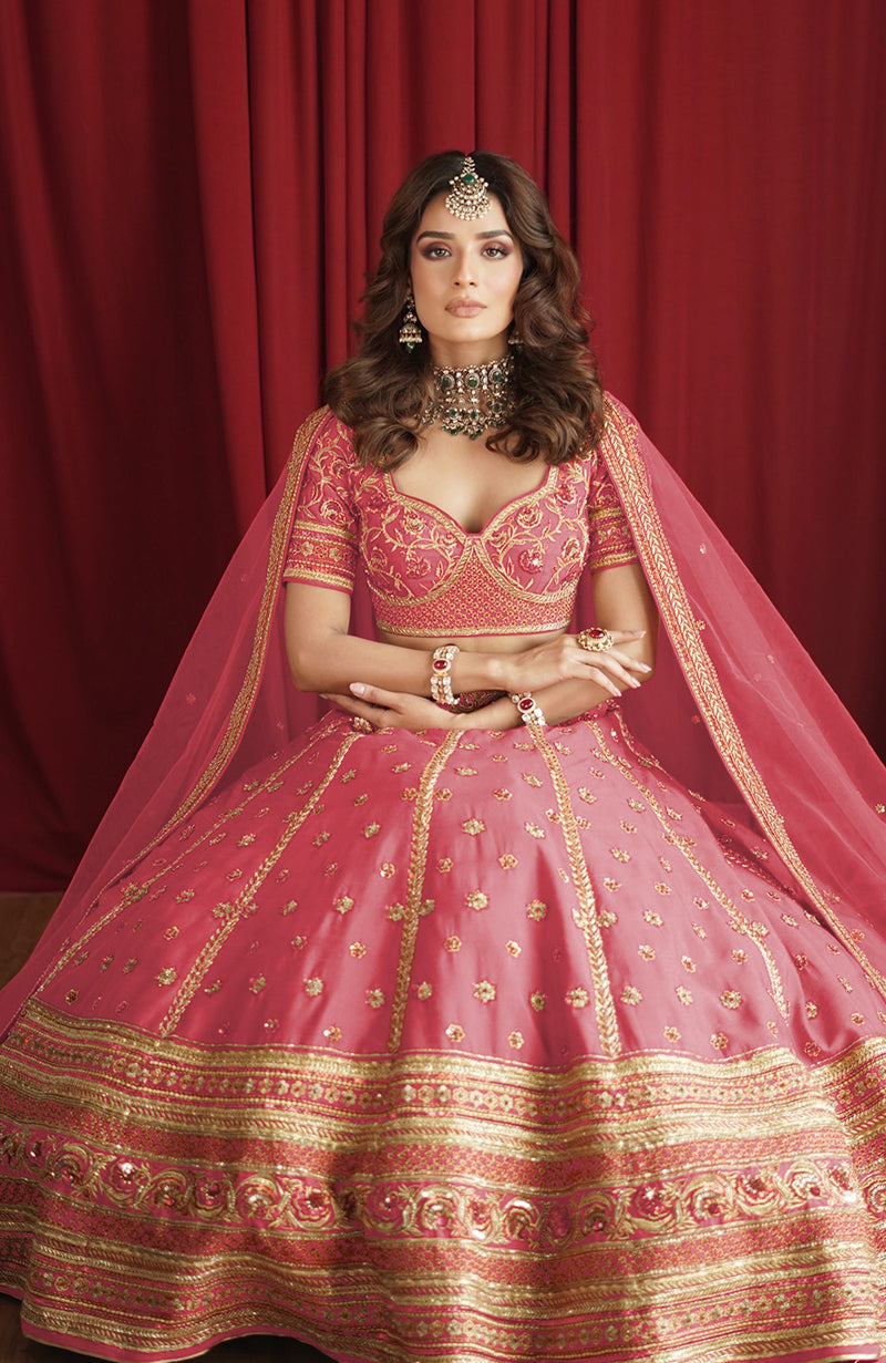 Why I Love Thee Flamingo Pink Lehenga Set