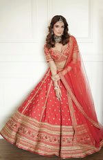 Why I Love Thee Scarlet Red Lehenga Set