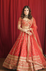 Why I Love Thee Scarlet Red Lehenga Set