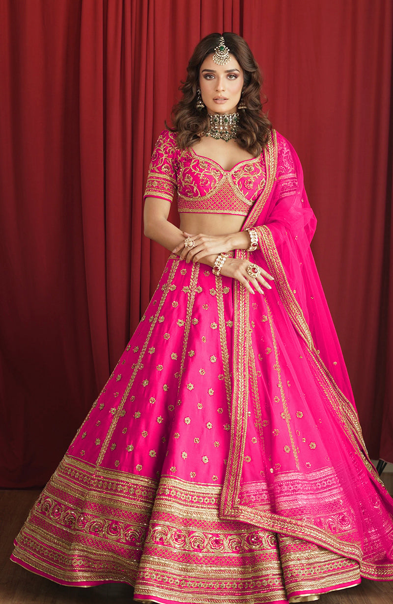 Why I Love Thee Scarlet Red Lehenga Set