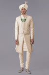 I Loved You First Nude Gold Embroidered Sherwani Set
