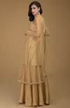 Nude Gold Zardozi Hand Embroidered Dupatta