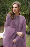 Cherry Red Crystal and Beads Shower Hand Embroidered Kurta Set