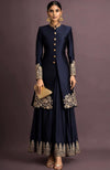 Ruhani Embroidered Maroon Jacket Set