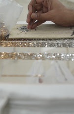 Golden Eclipse Ombre Sequin Hand Embroidered Lehenga Set