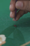 Pre-Order Emerald Green Parsi Gara Embroidered Jacket Set